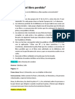 Juego de Pistas en Busca Del Libro Escondido