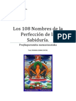 Sutra Los 108 Nombres de La Perfección de La Sabiduría