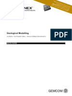 Geological Modelling: White Paper