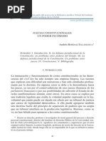 Jueces Constitucionales. Un Poder Incómodo