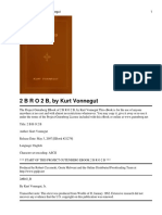 2 B R O 2 B, by Kurt Vonnegut 1