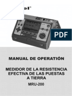 Manual Telurometro Sonel MRU 200