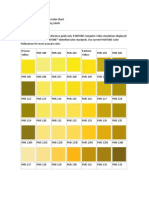 Pantone Matching System Color Chart