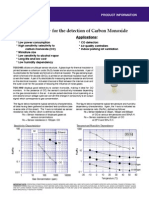 For The Detection of Carbon Monoxide: Applications: Features