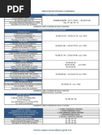 Ubicación de Of. y Horarios Oapas