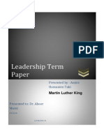 Martin Luther King - Term Paper