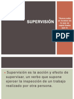 SUPERVISIÓN