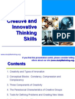 Creative and Innovative Thinking Skills 2503