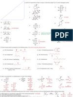 Stereochemistry Problem Set 1) Indicate Whether The Following Structures Are