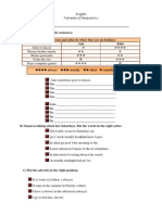 A) Look at The Table and Write Sentences