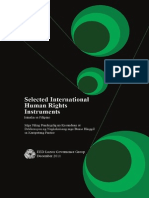 Selected International Human Rights Instruments (Mga Piling Pandaigdig Na Kasunduan at Deklarasyon NG Nagkakaisang Mga Bansa Hinggil Sa Karapatang Pantao)