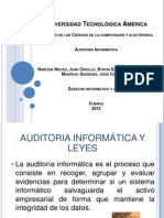 AUDITORIA INFORMATICA Derecho Informatico