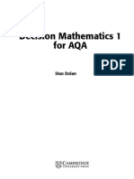 Decision Mathematics 1 For AQA: Stan Dolan