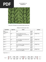 Fountain Lace: Row Number Begin Row Repeat End Row