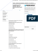 100 Sample Questions On The Specific Relief Act, 1963 For Manipur Judiciary Examination (Preliminary)