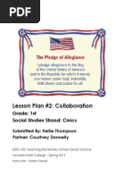 Pledge of Allegiance Lesson Plan #2