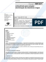 NBR 6577 (Fev 2000) - Combustíveis para Aviação - Determinação Da Tolerância À Água