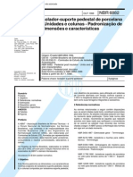 NBR 6882 (Out 1998) - Isolador-Suporte Pedestal de Porcelana - Unidades e Colunas - Padronização de Dimensões e Características