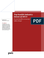 PWC Top Health Industry Issues of 2014