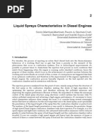 Liquid Sprays Characteristics in Diesel Engines