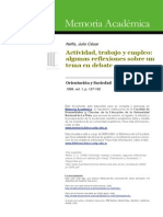 Neffa Actividad, Trabajo, Empleo PDF