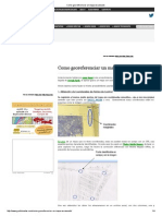 Como Georeferenciar Un Mapa Escaneado