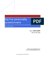 Big Five Personality Questionnaire