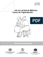 Consejeria en Lactancia Materna - OMS