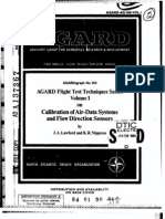 AGARD FLIGHT TEST TECHNIQUE SERIES VOLUME 1 Calibration of Air Data Systems and Flow Direction Senosrs