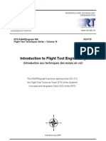 Agard Flight Test Technique Series Volume 14 Introduction To Flight Test Engineering