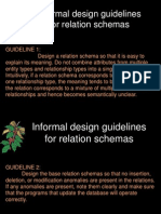 Informal Design Guidelines For Relation Schemas