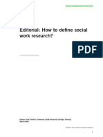 Social Work Research