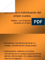 Conciencia e Individuacion Del Propio Cuerpo