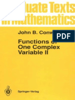 18.112-John B. Conway Functions of One Complex Variable II Graduate Texts in Mathematics Pt. 2 1995