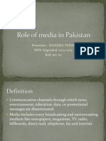 Role of Media in Pakistan