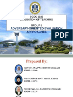 Adversary-Oriented Evaluation