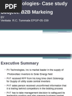 PV Technologies Case Study - Analysis - EPGP-05-159