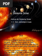 Sistema Solar - Sol, Planetas e Luas