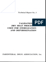 Tech Report 3 Validation of Dry Heat Processes Used For Sterilization and Depyrogenation