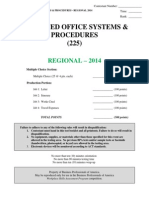 225 Advanced Office Sys and Proc R 2014