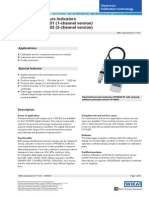 Hand-Held Pressure Indicators Model CPH6200-S1 (1-Channel Version) Model CPH6200-S2 (2-Channel Version)