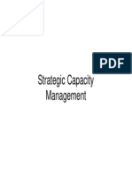 Strategic Capacity Management