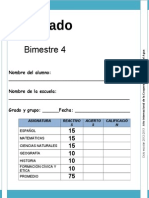 5to Grado Bimestre 4 2012 2013