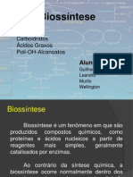 Biossíntese - Trabalho