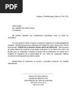 Carta Solicitud Estudio de Suelos Eps