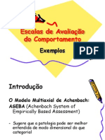 Escalas de Avaliação Do Comportamento Exemplos