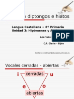 La Acentuación de Diptongos y Triptongos