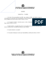 Quesitos - Erro Na Execução - ''Aberratio Ictus'' - Unidade Simples - Modelo