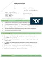 Student Teaching Formative Evaluation 1