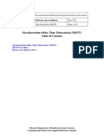 Mycobacterium Other Than Tuberculosis (MOTT) : Section: 4.0 Diseases and Conditions